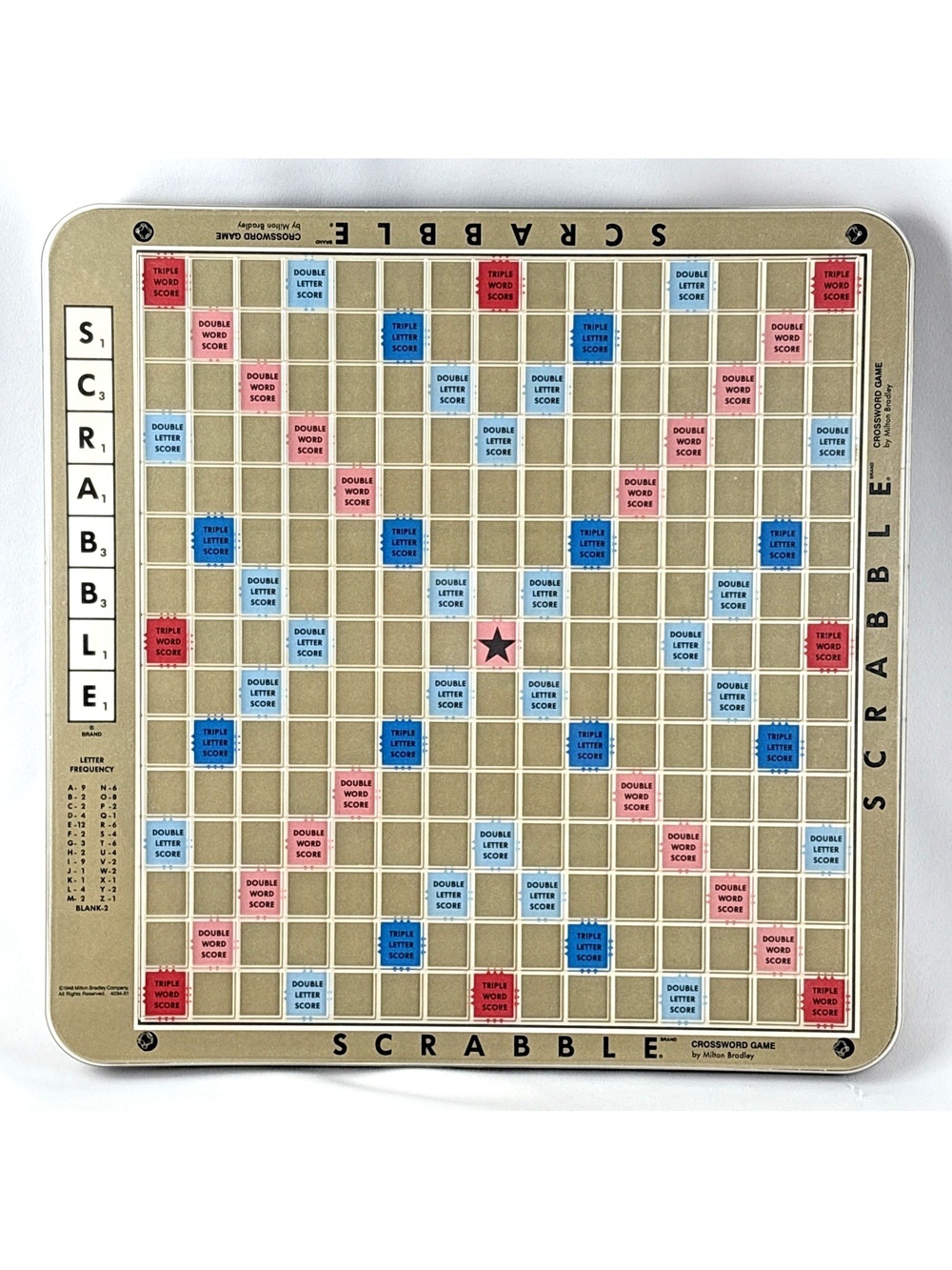 Scrabble Deluxe Edition 1989 Rotating Turntable Replacement Board Only